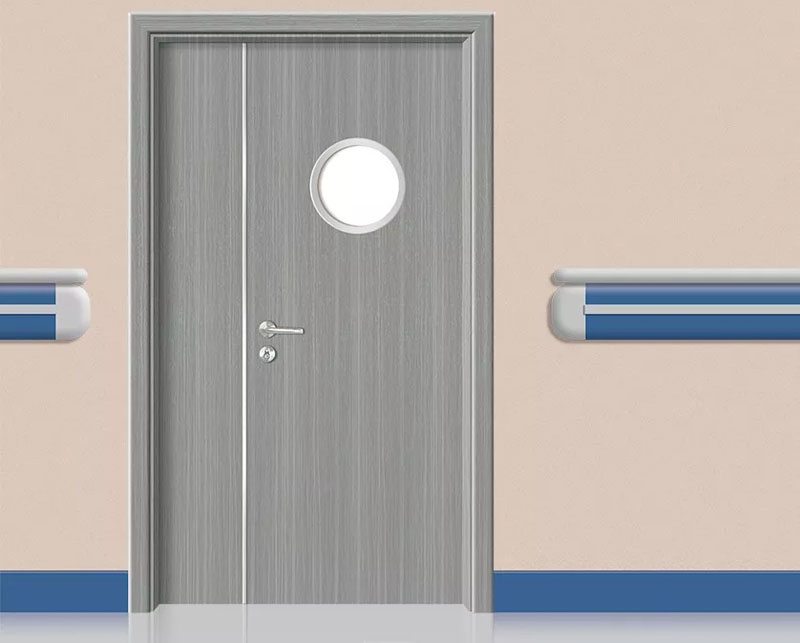 雙包邊鋼質醫用門-木紋2號