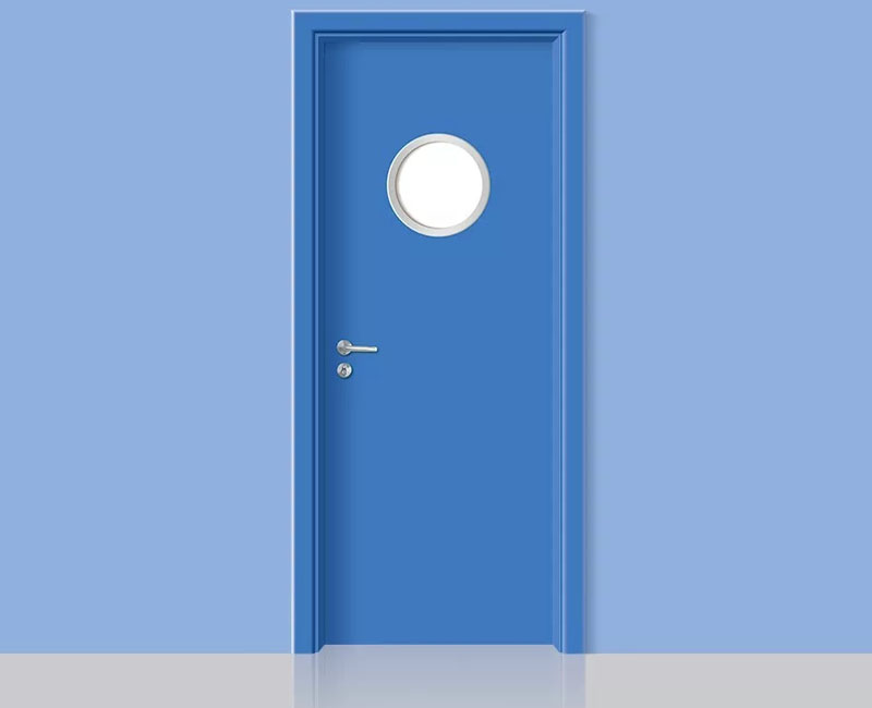 雙包邊鋼質醫用門-天藍色
