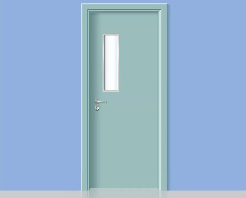 雙包邊鋼質醫用門-淺豆綠